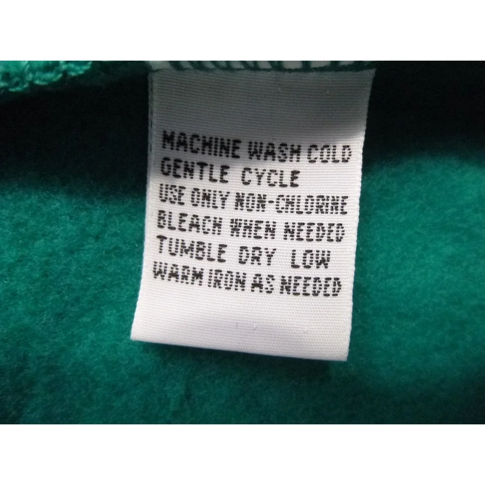 Vtg JC Penny USA Olympic 1/4 Zip Pullover Men's Medium Green Fleece Sweater 90's - Picture 9 of 11